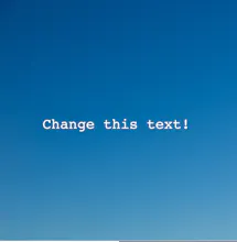 ChangeThisText.com gallery image