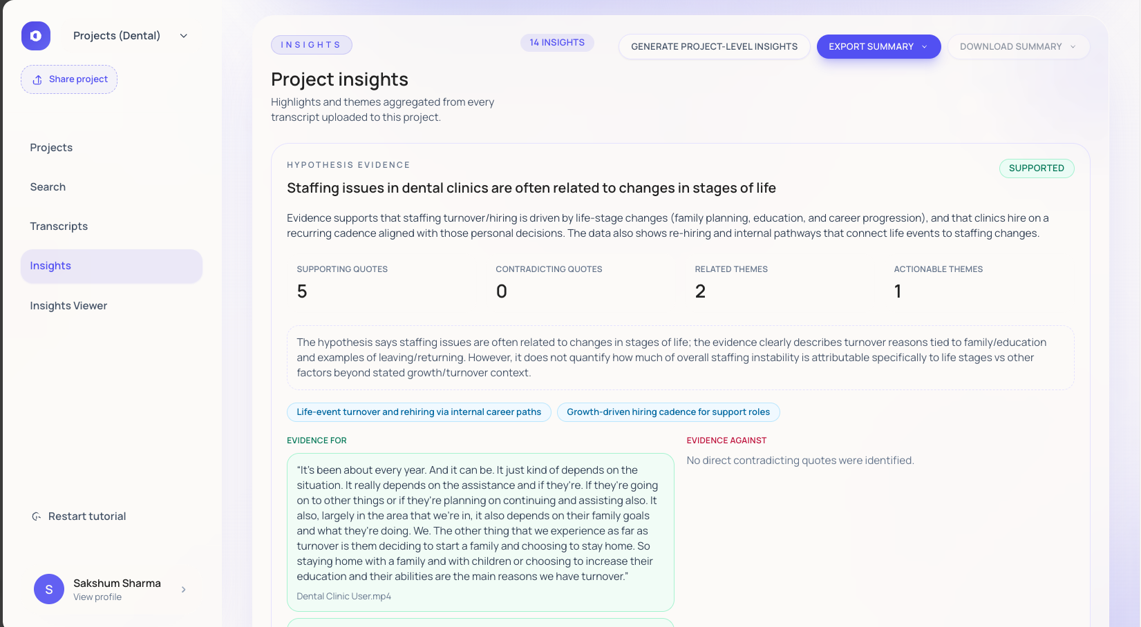 Echo Research - AI assisted UX Research gallery image