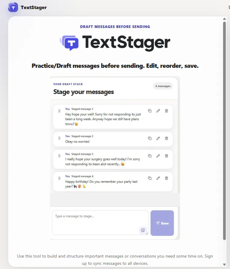 TextStager gallery image