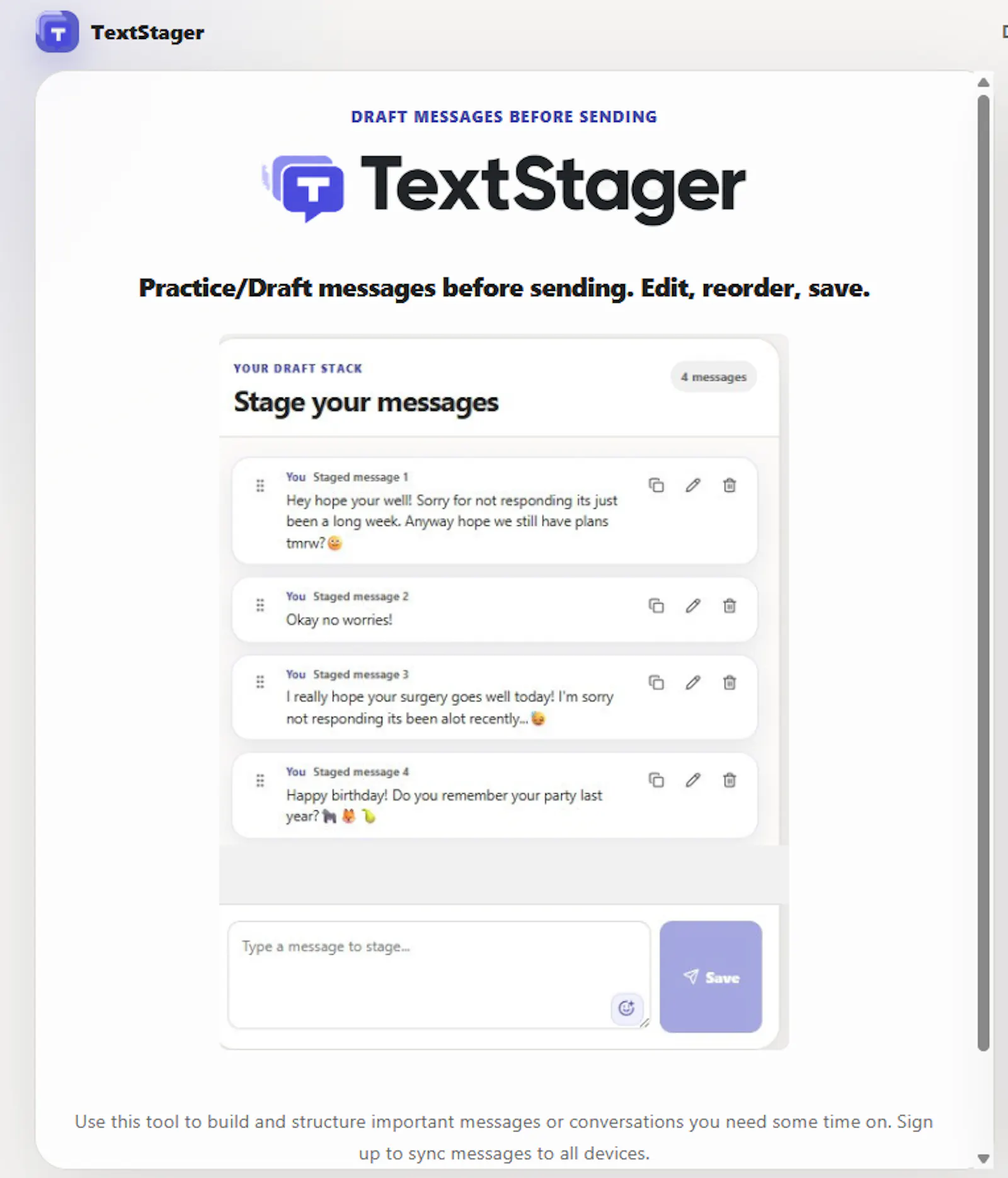 TextStager screenshot 3