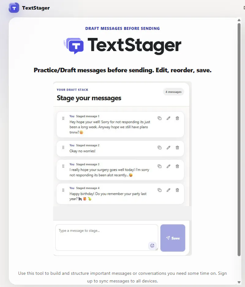 TextStager screenshot 3