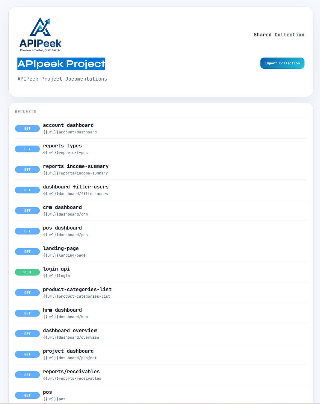 API Peek gallery image