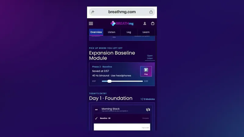 BREATHmg screenshot 1 (video preview)