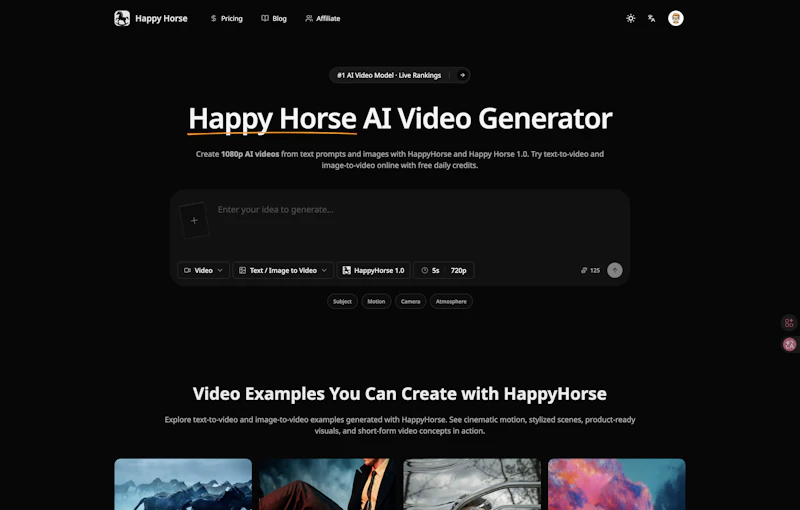 Happy Horse AI screenshot 1