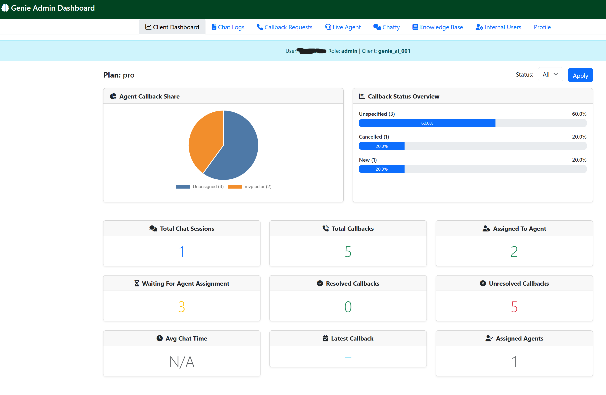 Genie B2b Chatbot - Screenshot 4 showing product features and functionality