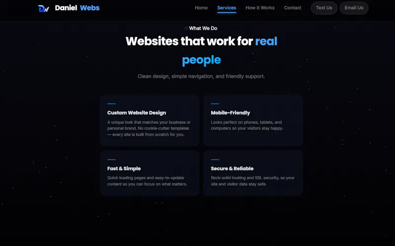 DanielWEBS screenshot 2