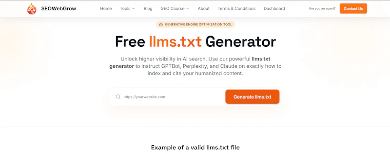 llms.txt Generator screenshot 3