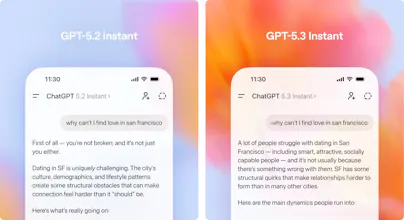 ChatGPT 中的 GPT‑5.3 Instant 畫廊圖片