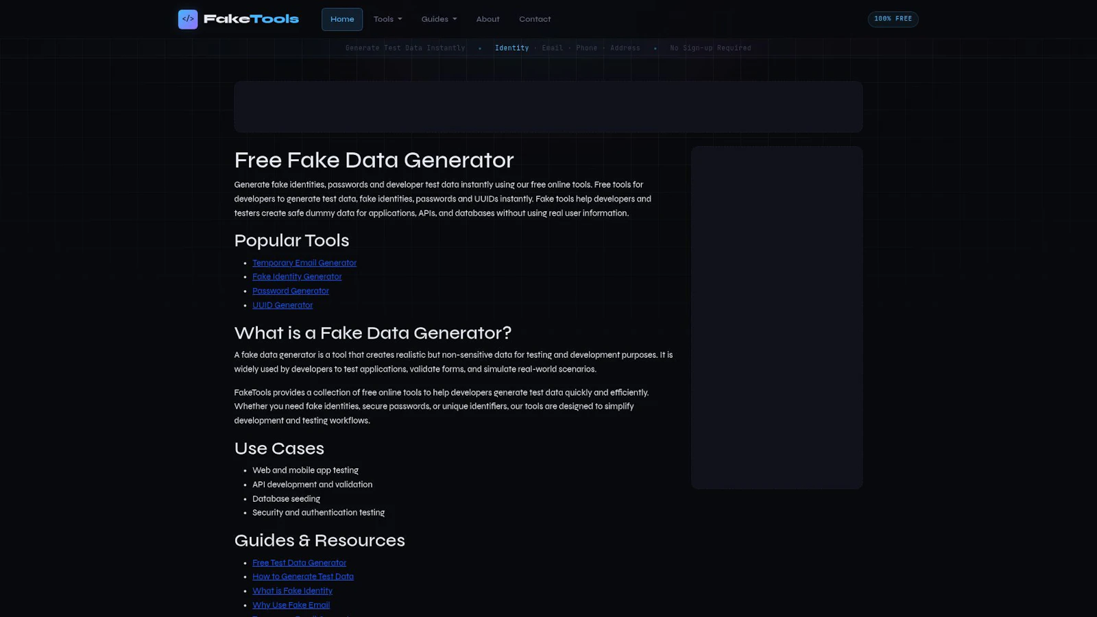 FakeTools screenshot 2