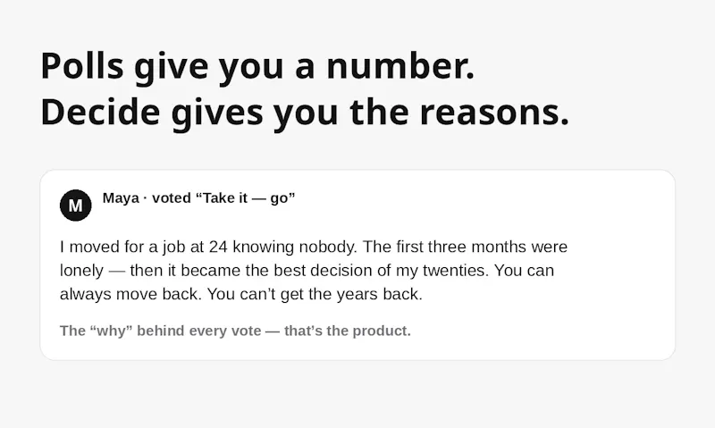 Decide screenshot 2