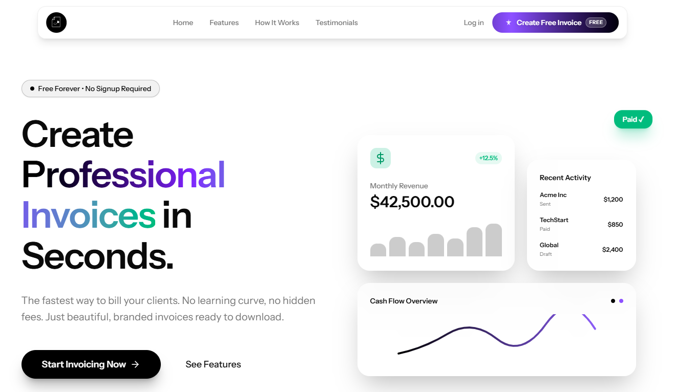 Free Invoice Maker gallery image