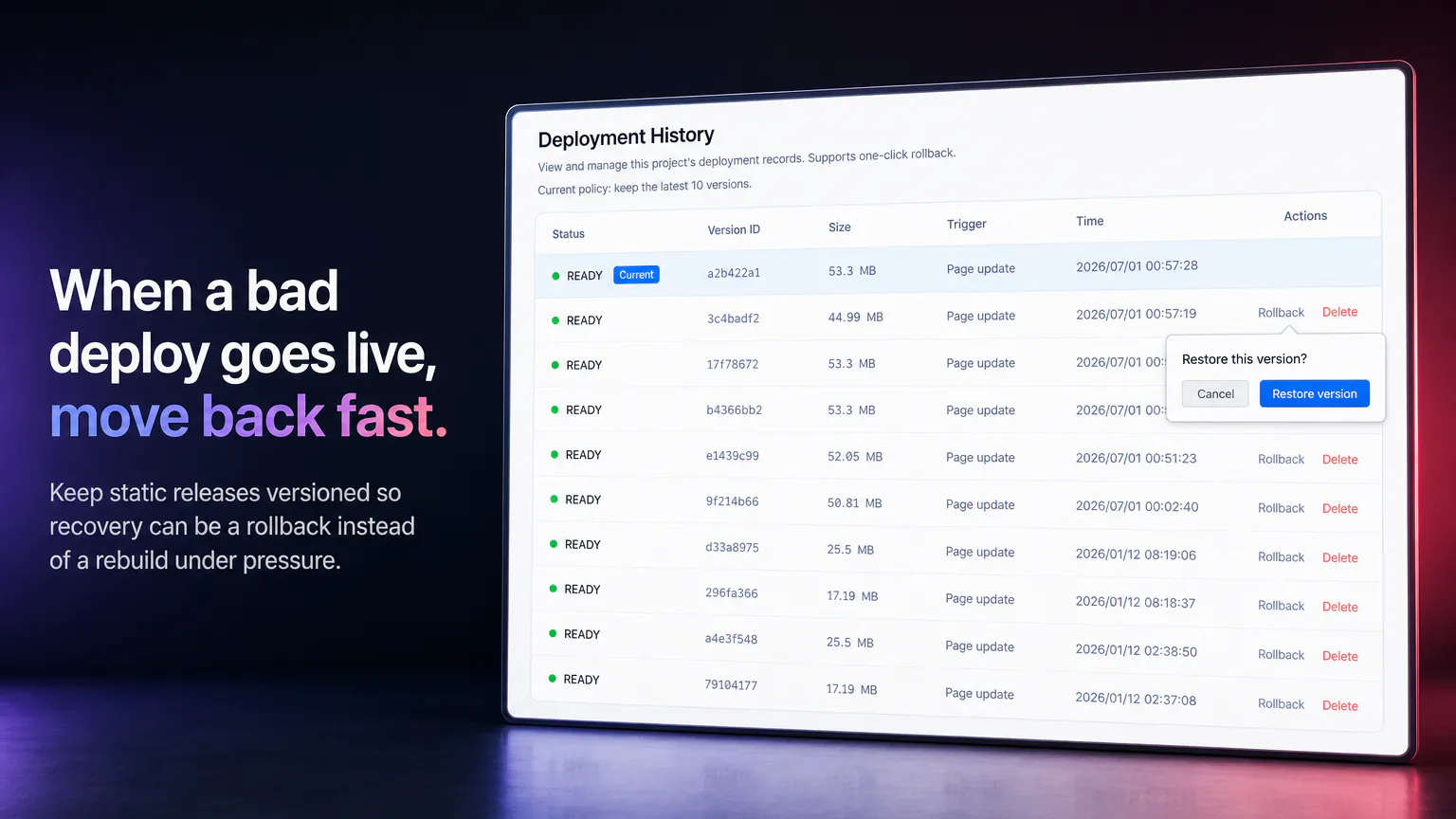 DeployPages gallery image