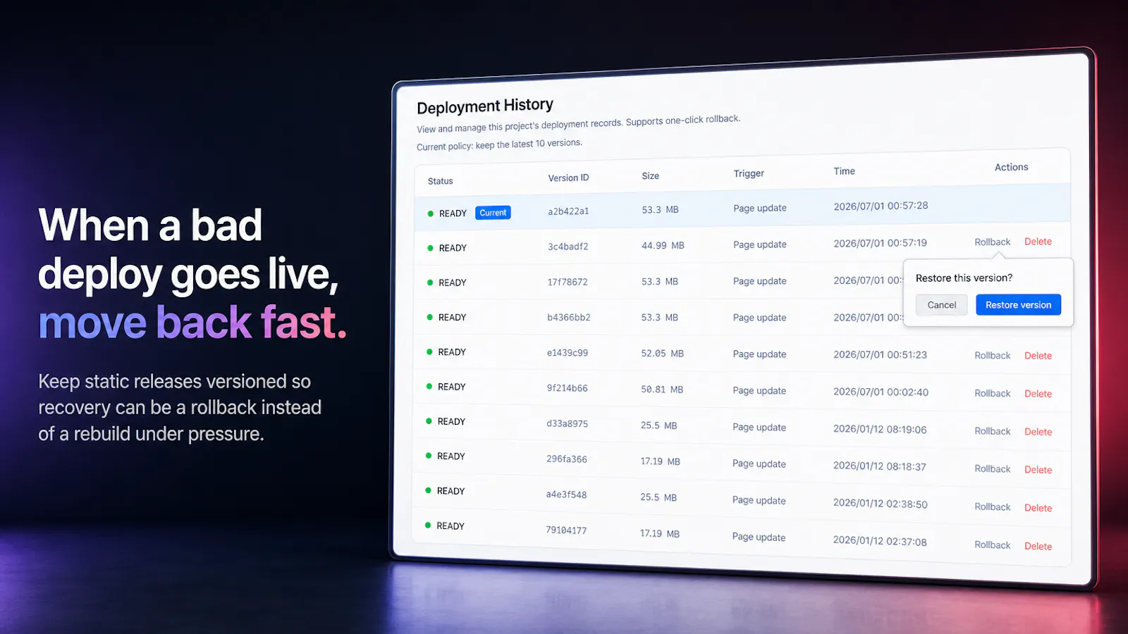 DeployPages screenshot 5