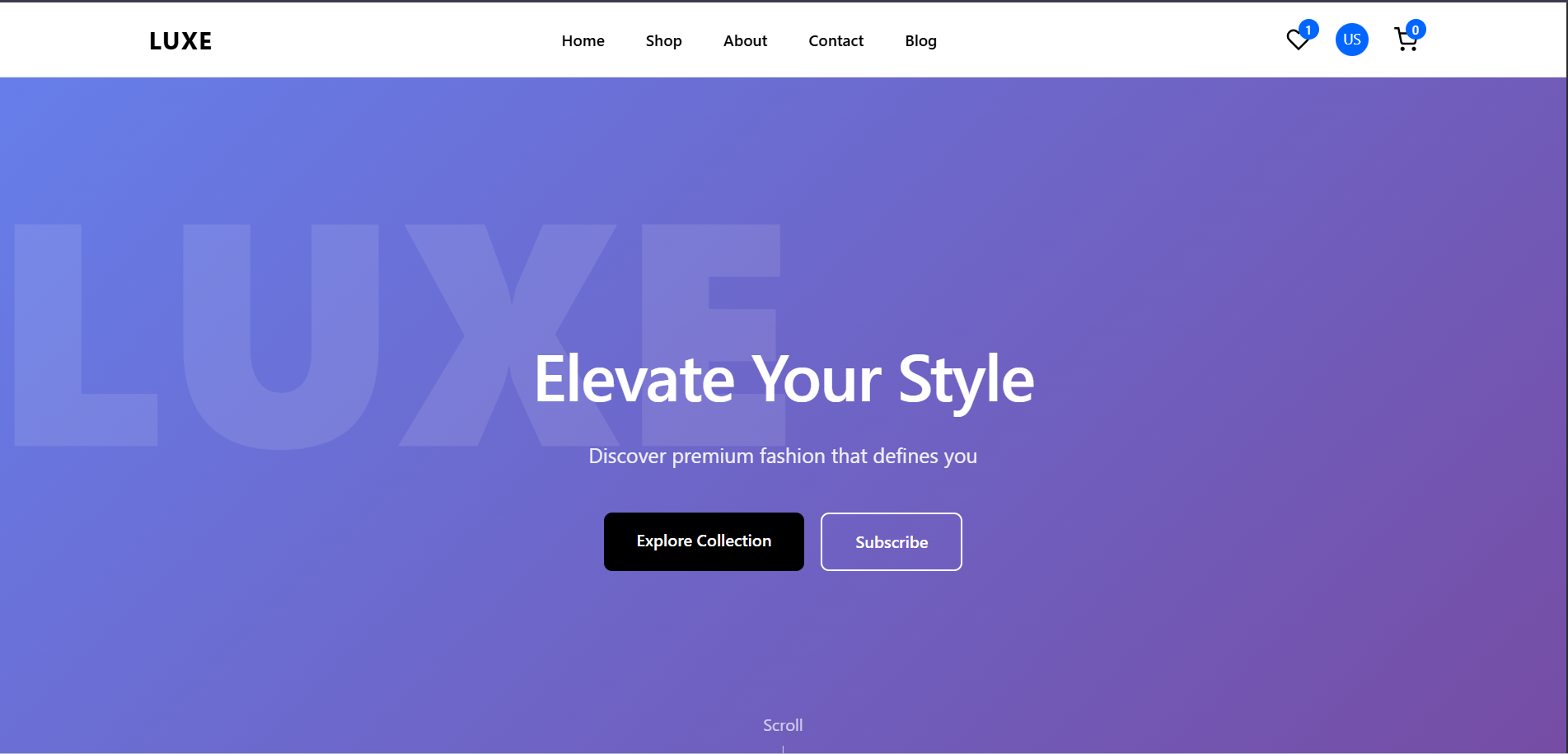 LUXE  | Full-Stack PHP Shopping System gallery image
