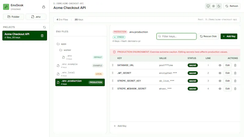 EnvDesk screenshot 3