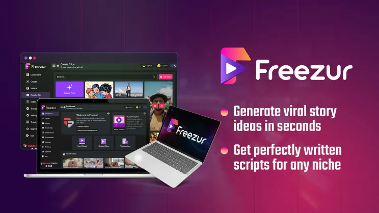 Freezur AI - Screenshot 2 showing product features and functionality
