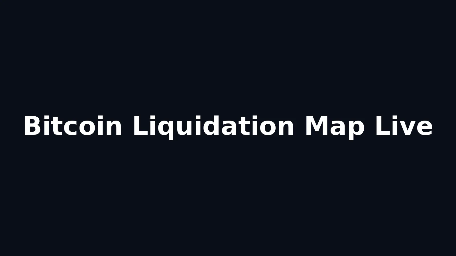 Bitcoin Liquidation Map product banner