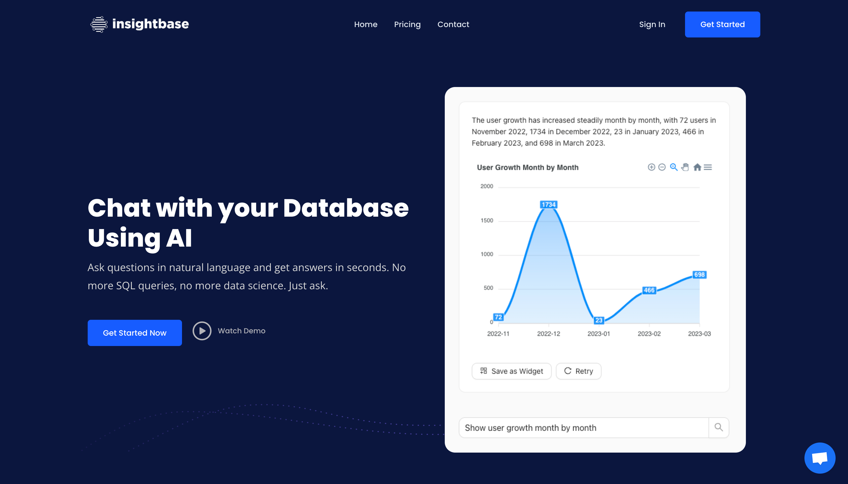 InsightBaseai - 데이터베이스와 대화하고 질문을하여 분석을 구축하십시오 미디어 2