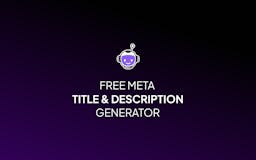 Free Meta Title & Description Generator media 1