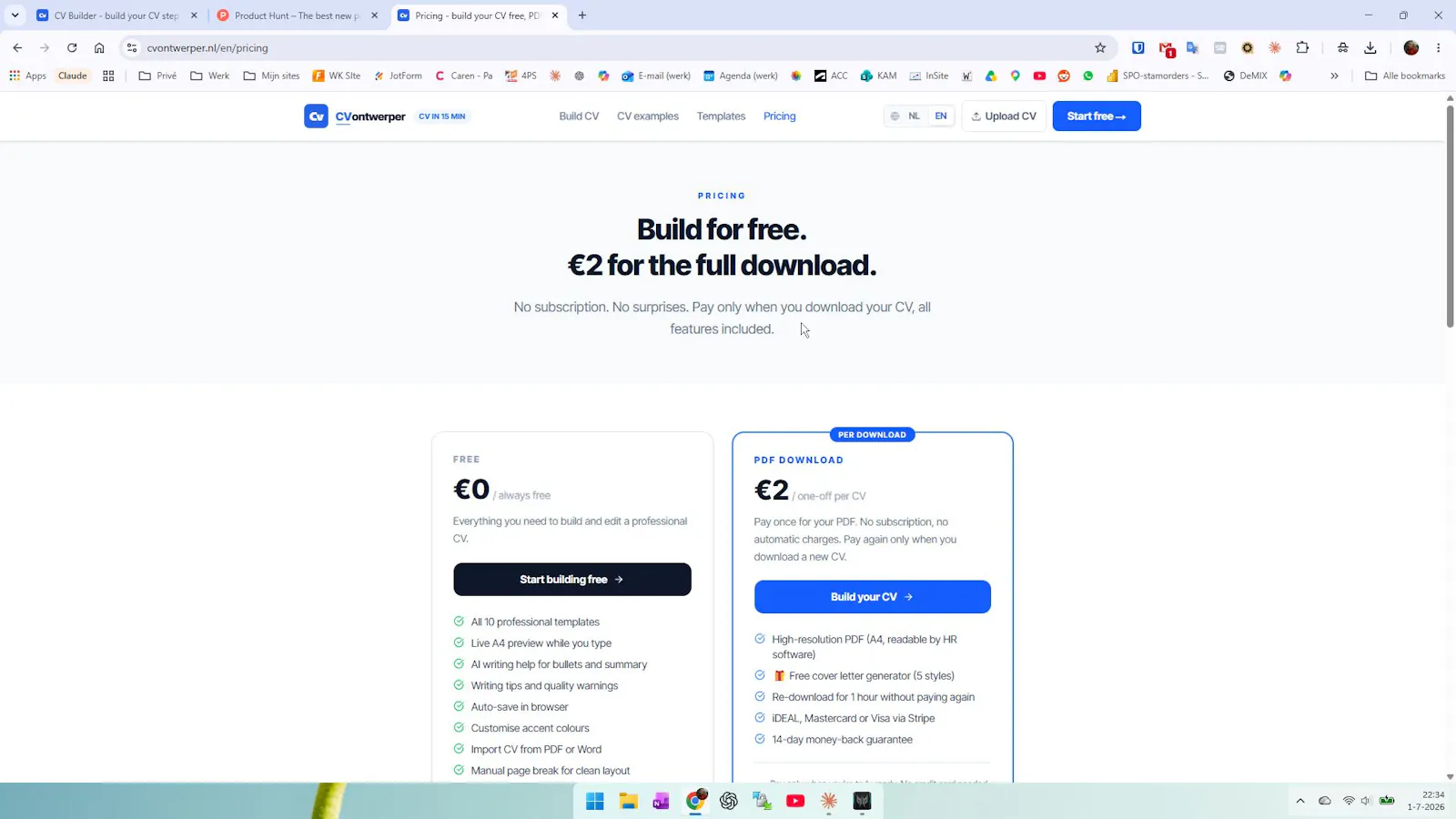CVontwerper screenshot 3