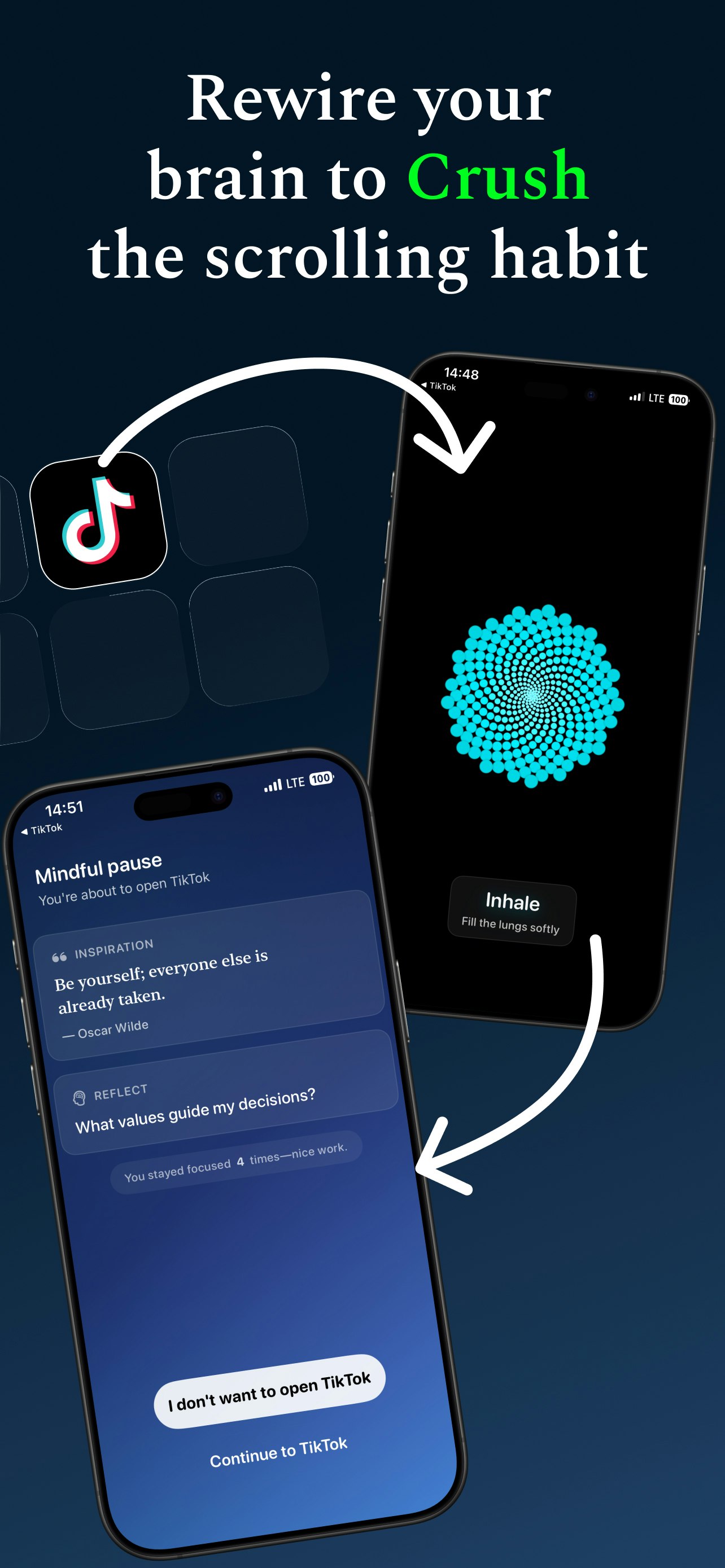 Reclaim Scroll Detox - Main product screenshot demonstrating key features and user interface