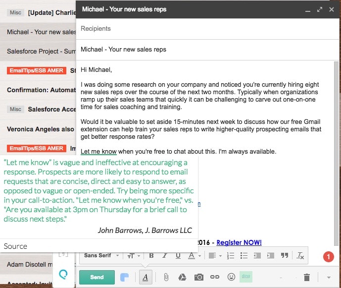 Ding Sales Coach for Gmail gallery image