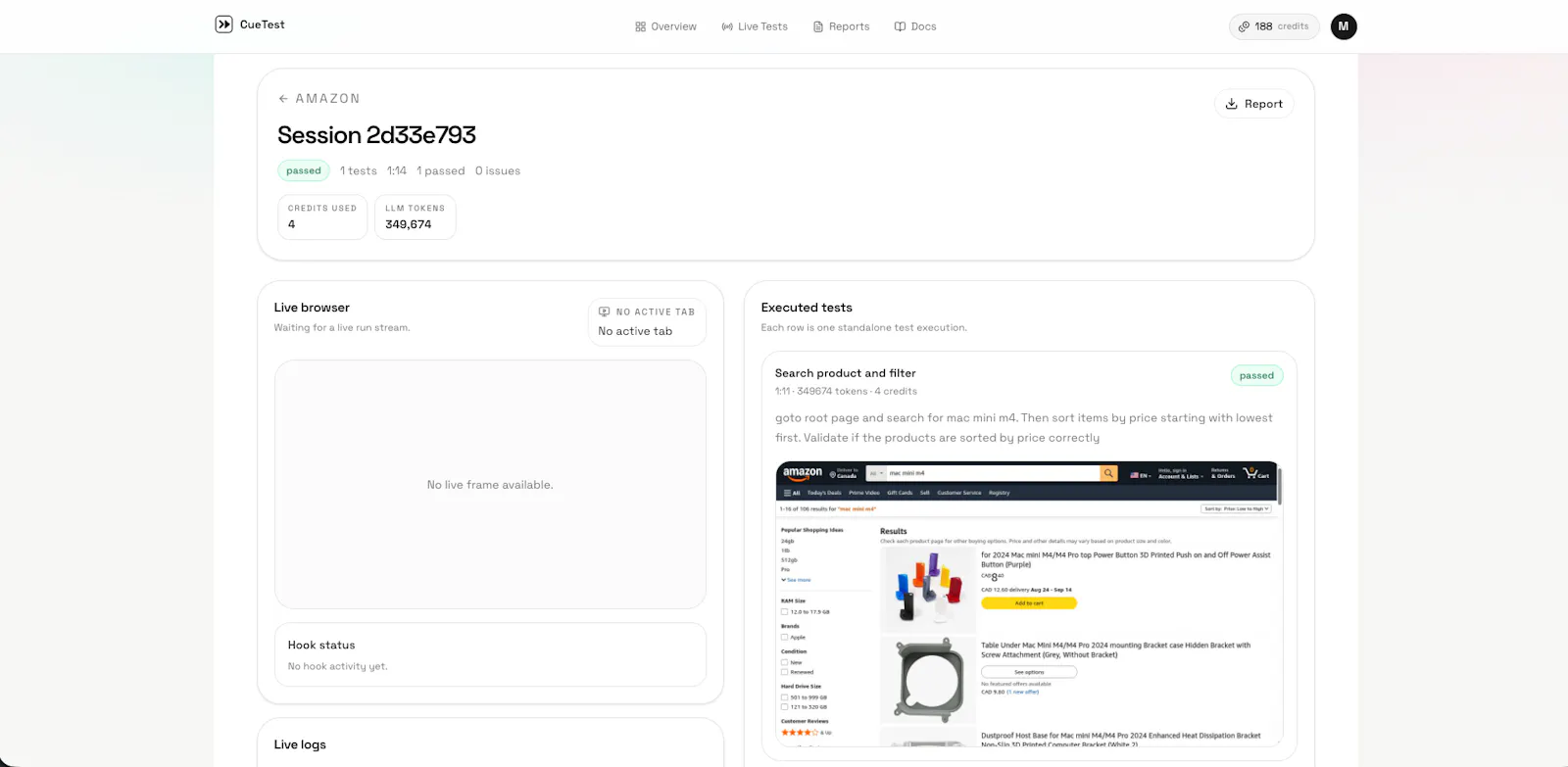 CueTest screenshot 3