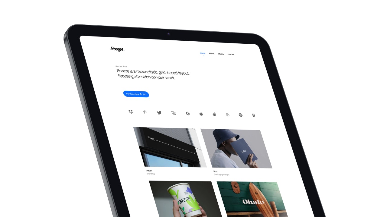 Breeze - Breeze is a minimalistic Framer portfolio template. media 2