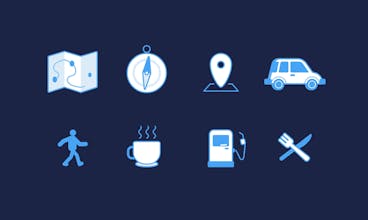 Travel Icons Pack by Rive gallery image
