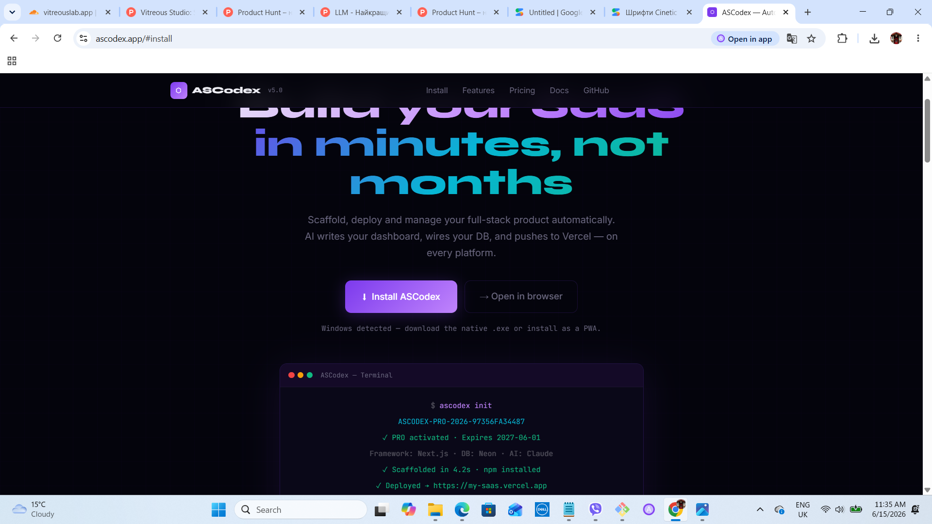 Build your SaaS in minutes, not months gallery image