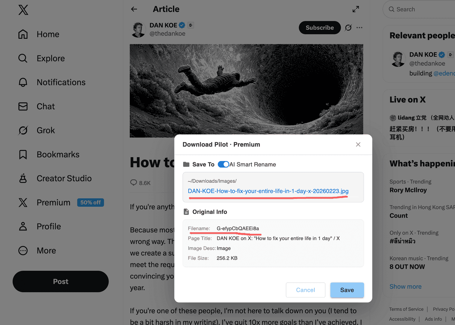 Download Pilot - Screenshot 3 showing product features and functionality
