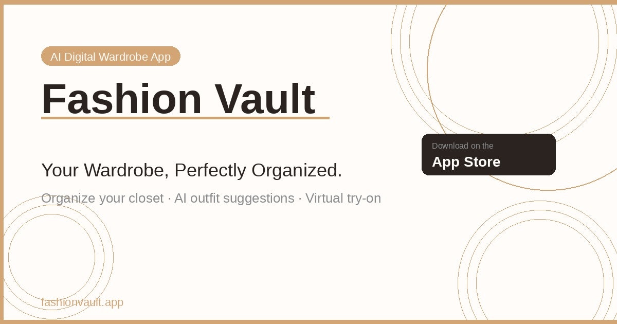 Fashion Vault - Main product screenshot demonstrating key features and user interface