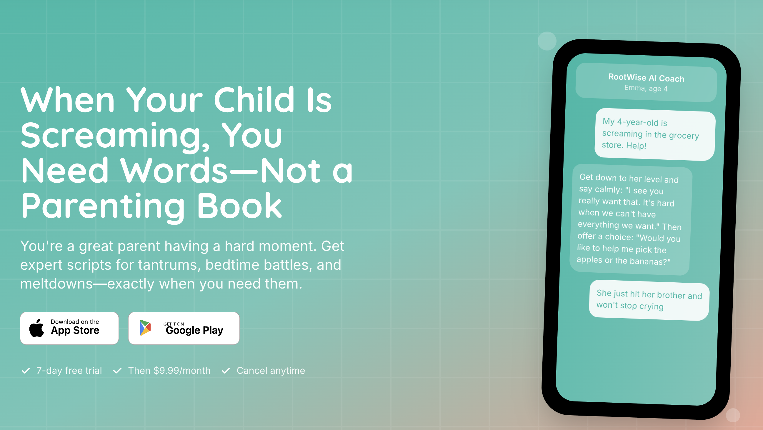 RootWise - Your AI Parenting Coach gallery image