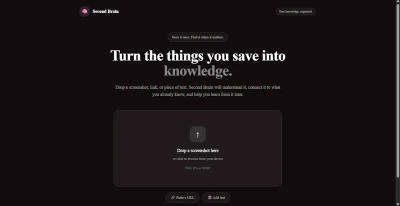 Second Brain screenshot 1