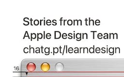 Stories from the Apple Design Team media 2