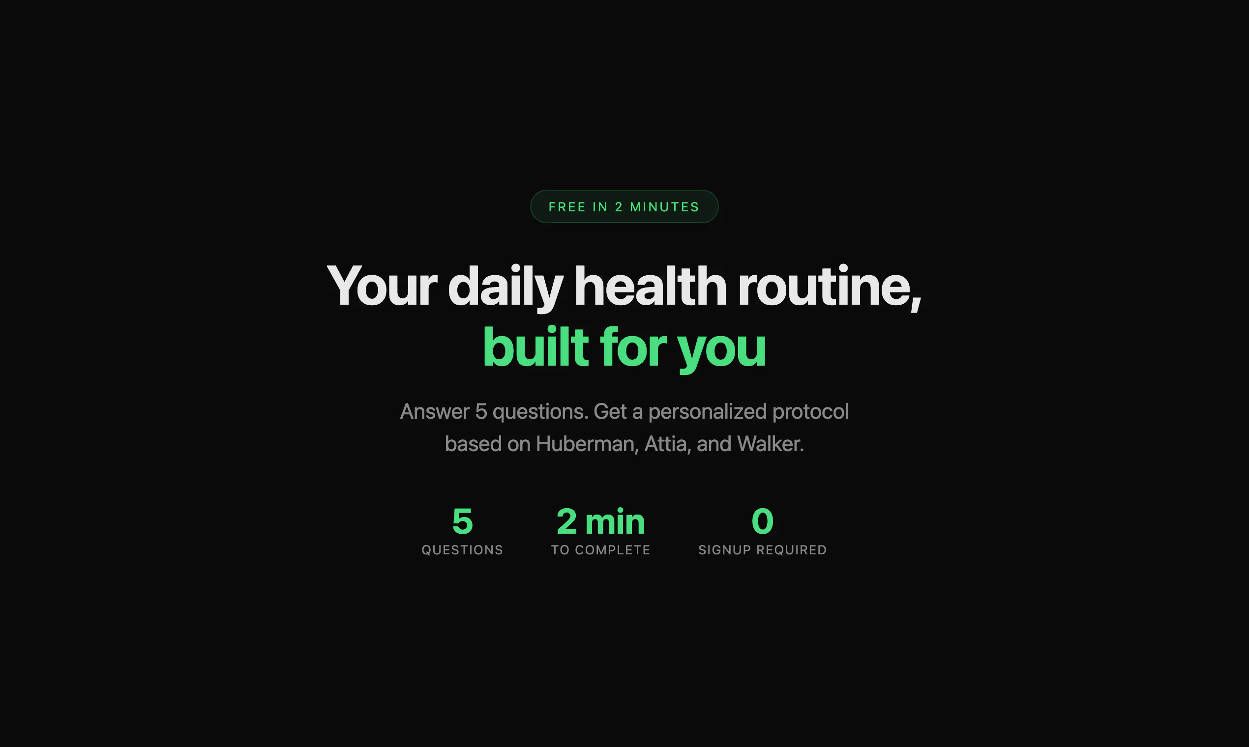 Banner del producto Get Your Personalized Health Protocol