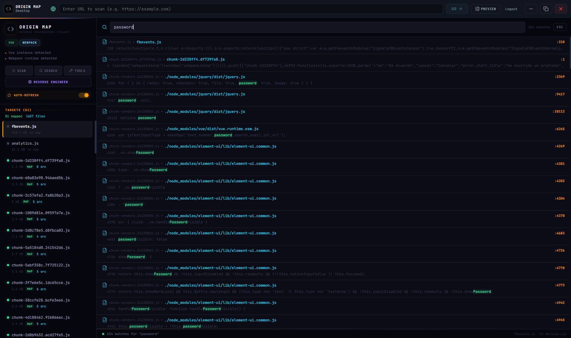 Origin Map — Reverse Engineering Toolkit - Screenshot 5 showing product features and functionality