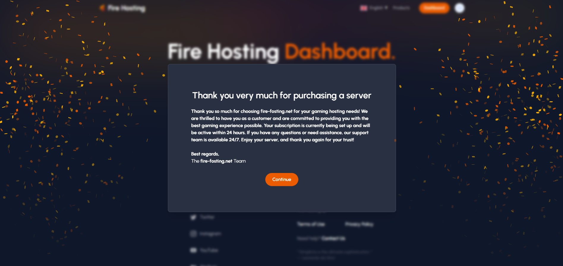Hosting di fuoco - Hosting di giochi affidabili realizzato da due studenti CS media 5
