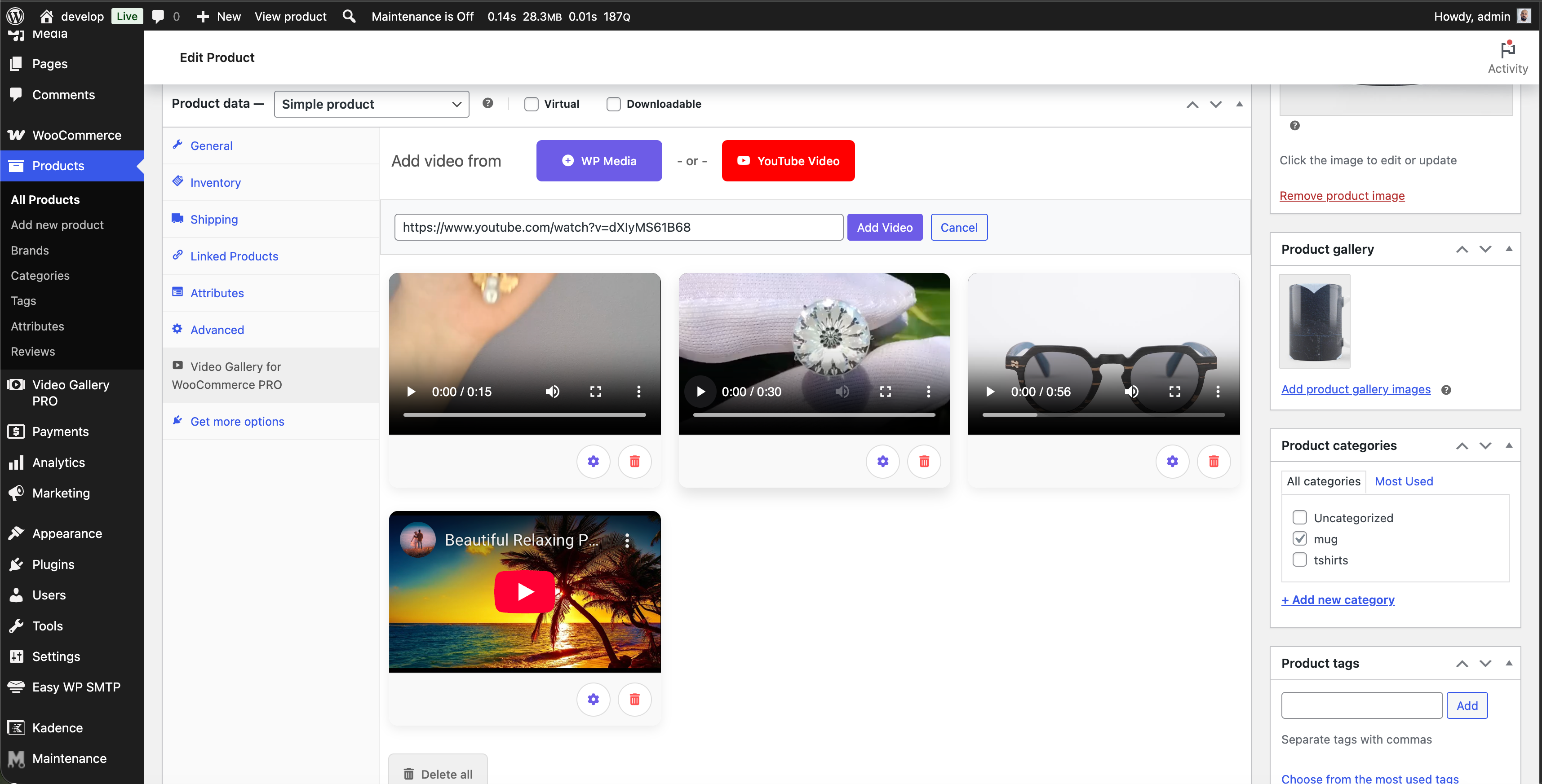 Video Gallery for WooCommerce - Screenshot 5 showing product features and functionality