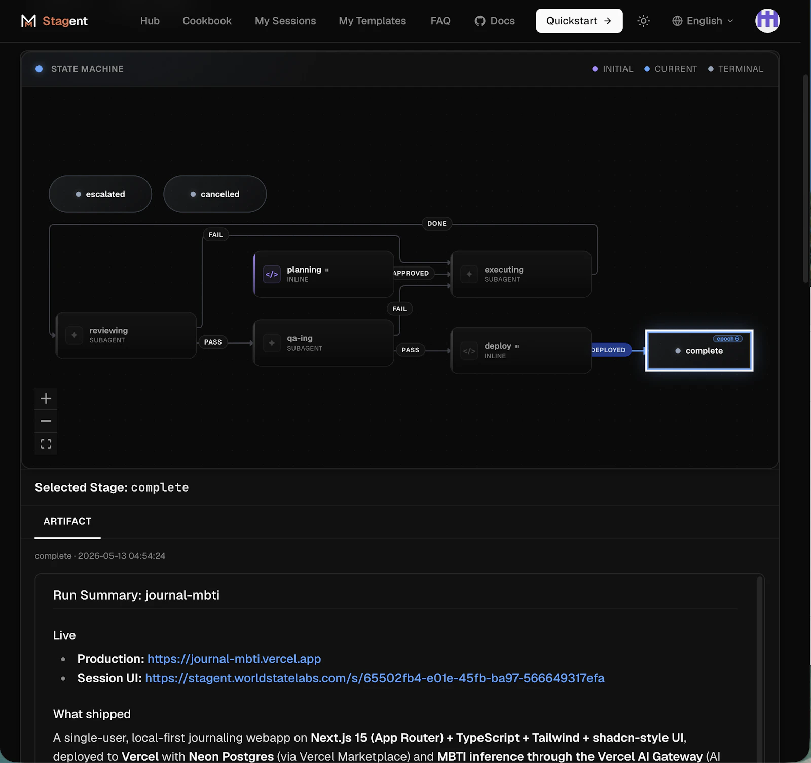 Stagent screenshot 7