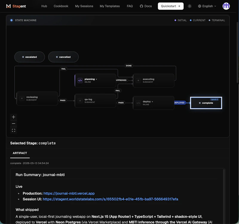 Stagent screenshot 7