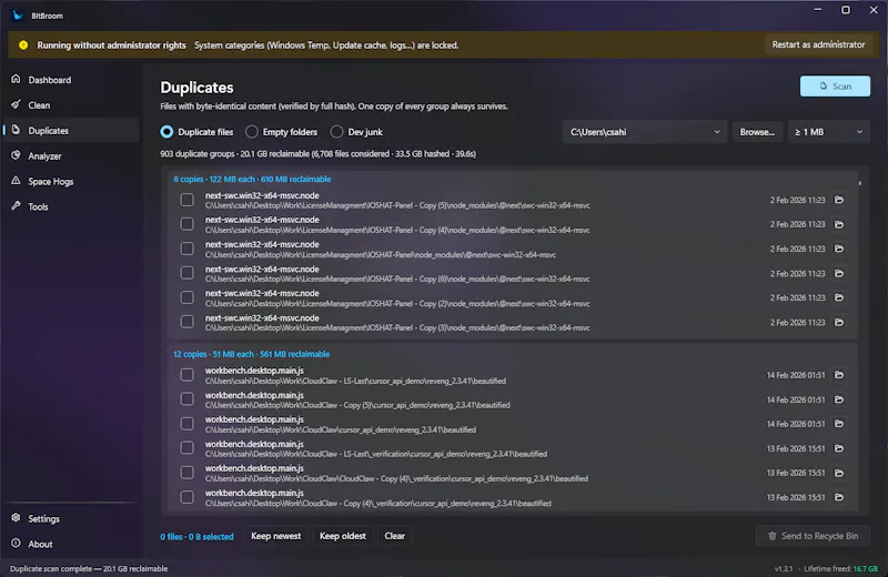 BitBroom screenshot 3