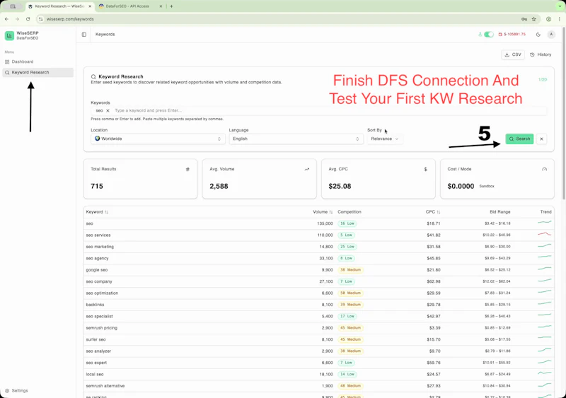 WiseSERP screenshot 5