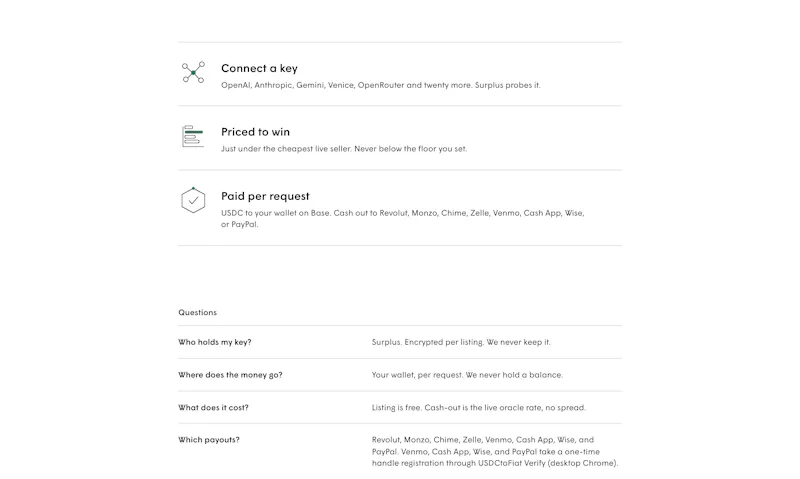 tokensto.cash screenshot 2