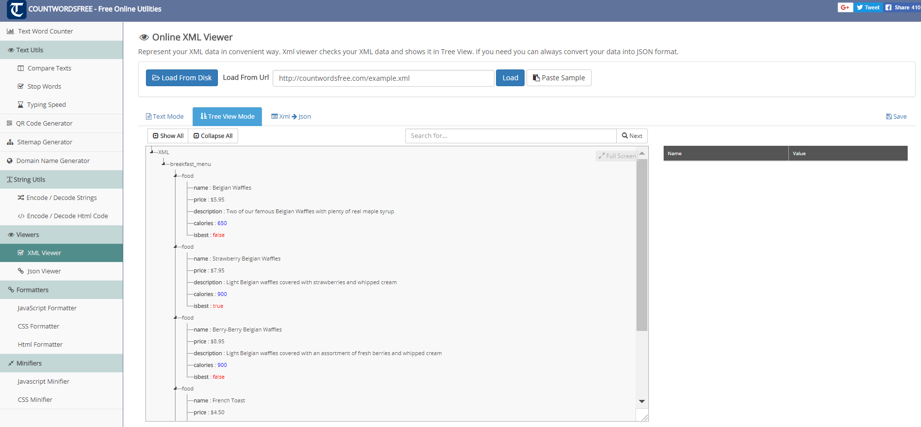 Online XML Viewer gallery image