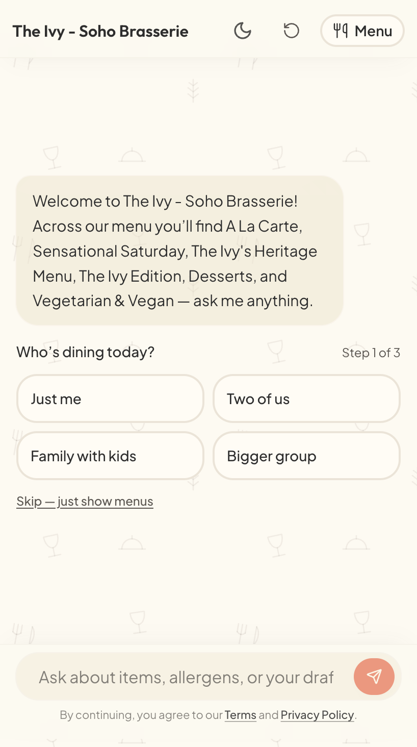 Rumizi - Chat with restaurant menus gallery image