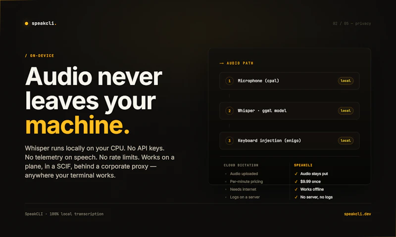 SpeakCLI screenshot 3