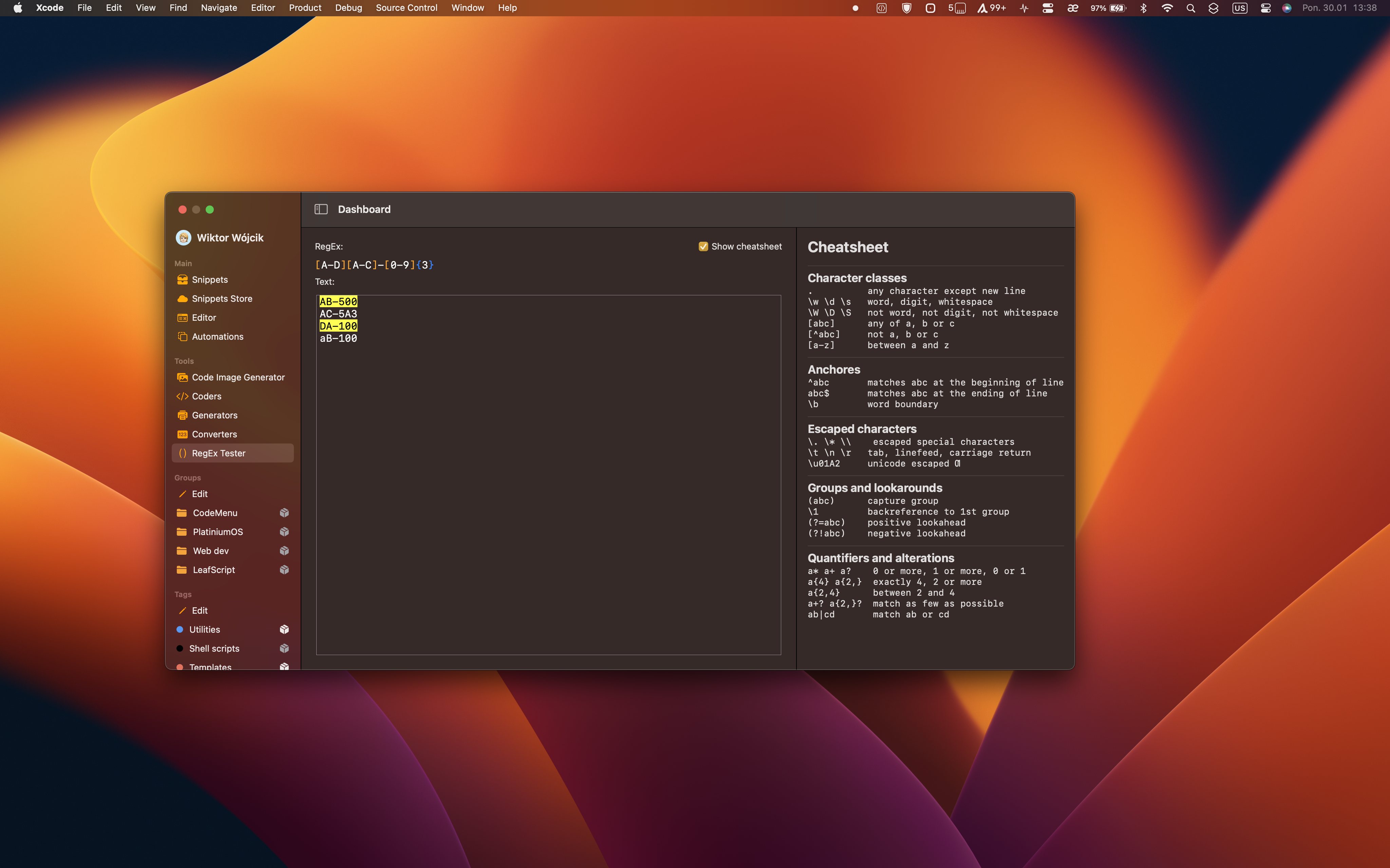 Codemenu Beta - Snippets manager met veel handige programmeerfuncties. media 5