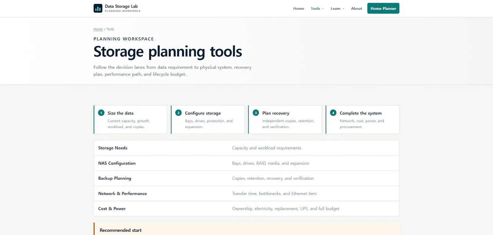 Data Storage Lab: Home Storage Planner screenshot 2