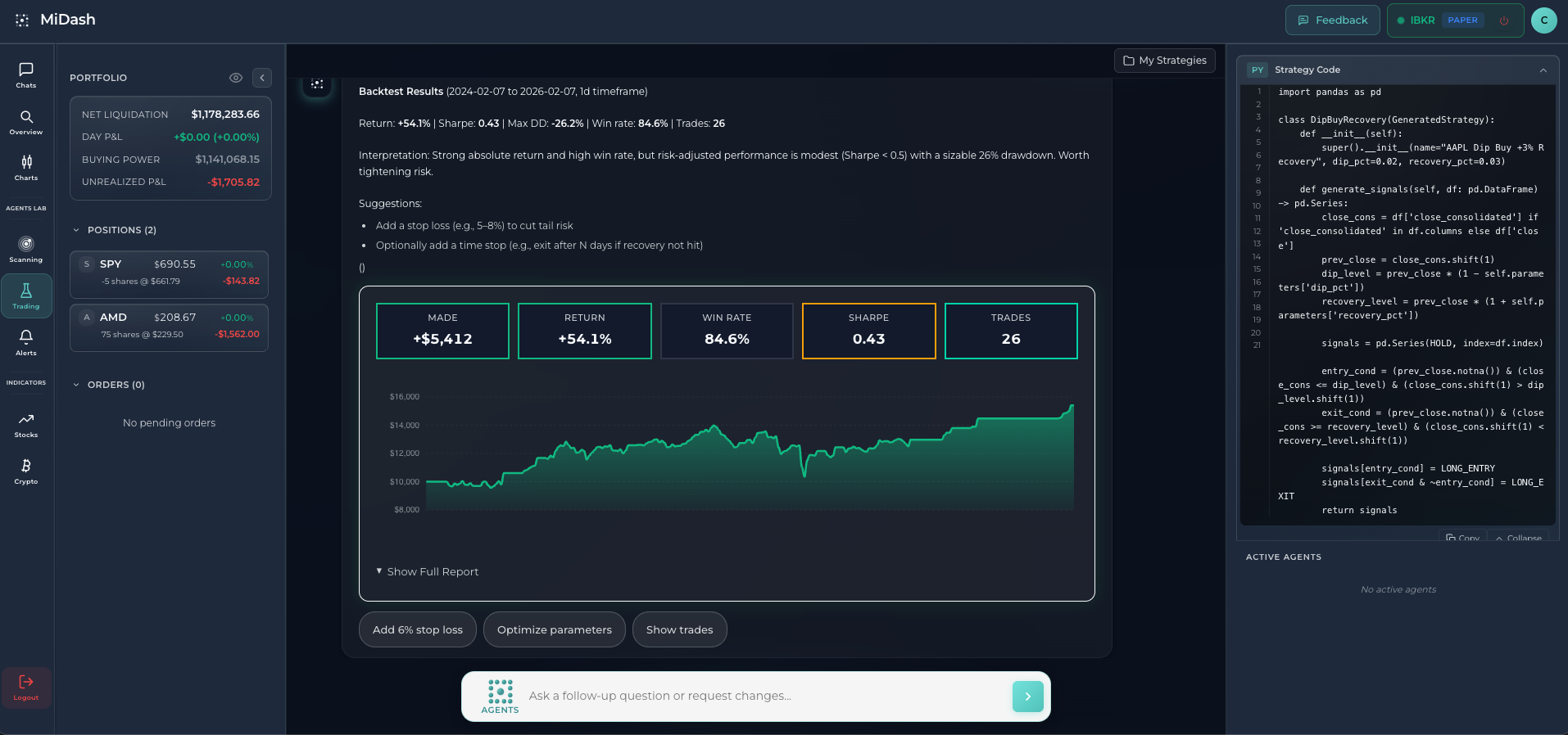 MiDash AI - Screenshot 3 showing product features and functionality